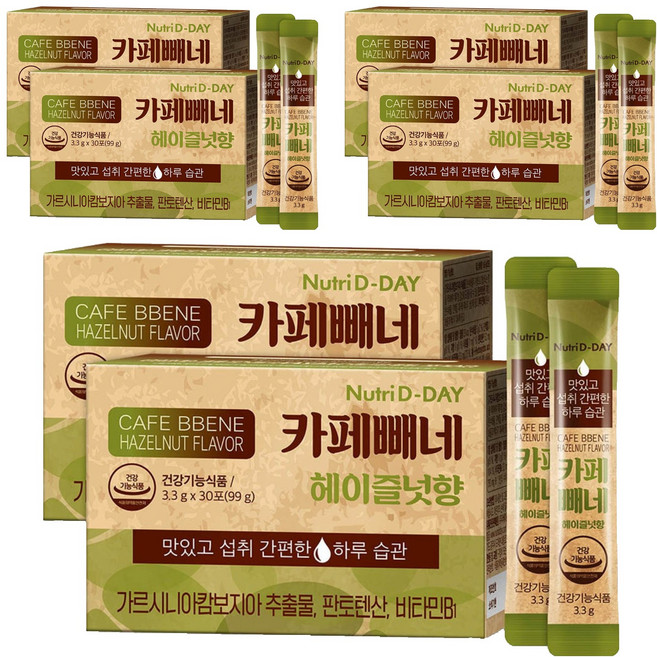 Nutri D-DAY 藤黃果黑咖啡 榛果風味, 99g, 6盒