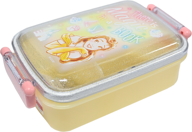 Skater 雙扣抗菌便當盒 RBF3ANAG 450ml, 美女與野獸, 1個