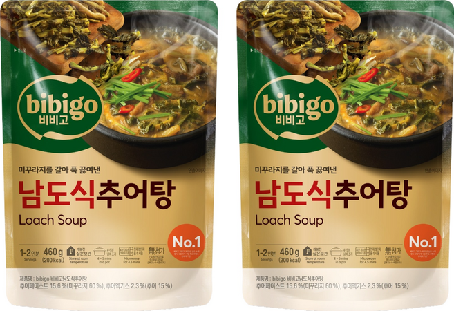 비비고 남도식 추어탕, 460g, 2개