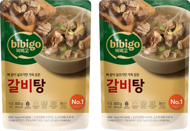 비비고 갈비탕, 400g, 2개