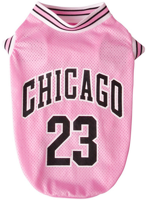 펫보스 강아지 메쉬 유니폼 저지 티셔츠, 핑크, 1개