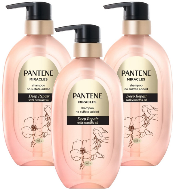 PANTENE 潘婷 奇蹟深層修護洗髮花香, 3個, 440ml