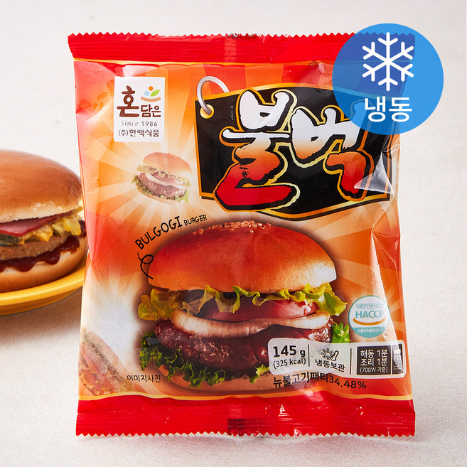 불벅 버거 (냉동), 145g, 1개입, 1개