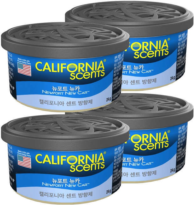 캘리포니아센트 방향제, 4개, 뉴포트뉴카
