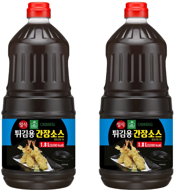 이엔푸드 일식튀김용 간장소스, 1.8L, 2개
