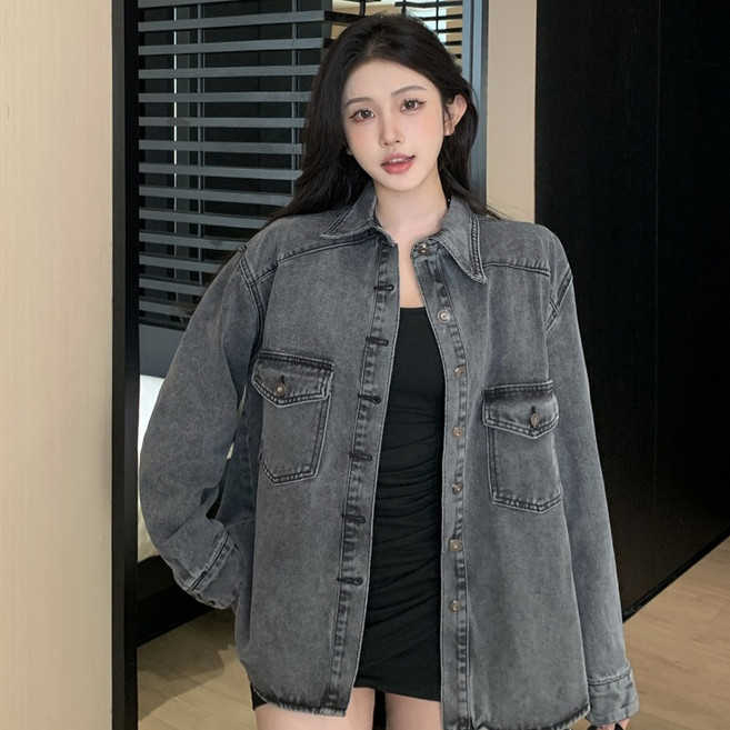 어썸풀 여성용 아베누 데님 셔츠 A25SPST121909