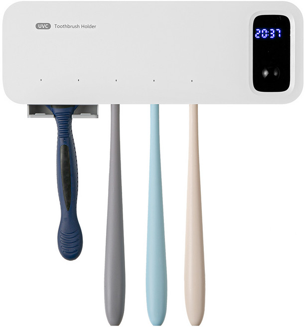 홈플래닛 스마트센서 UV-C 칫솔 살균기, 화이트, CW-ES901A
