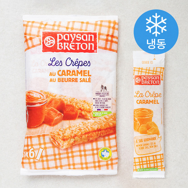 페이장브레통 카라멜 크레페 (냉동), 30g, 6개입, 1개