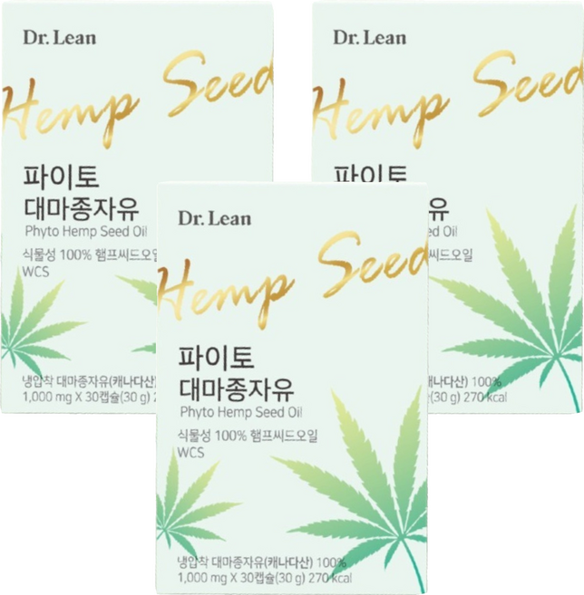 닥터린 파이토 대마종자유, 30정, 3개