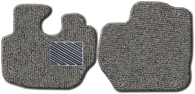 포시즌카매트 화물차 코일매트 확장형 운전석 + 조수석 세트, 현대 포터, 그레이