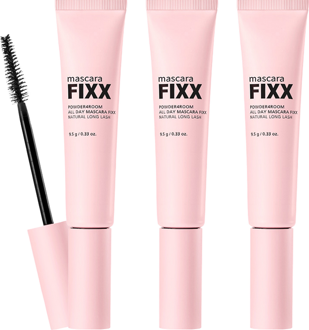 쏘내추럴 올 데이 픽스 마스카라 9.5g, 블랙, 3개
