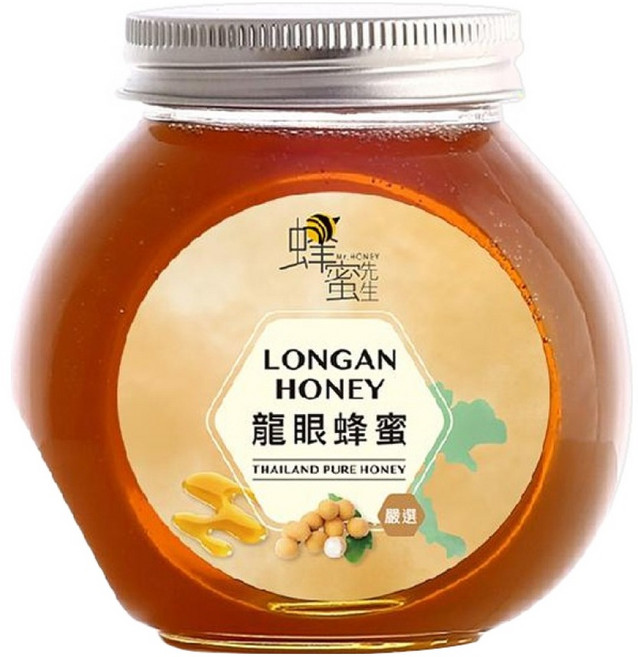 Mr.HONEY 蜂蜜先生 泰國龍眼花蜂蜜, 240g, 1罐