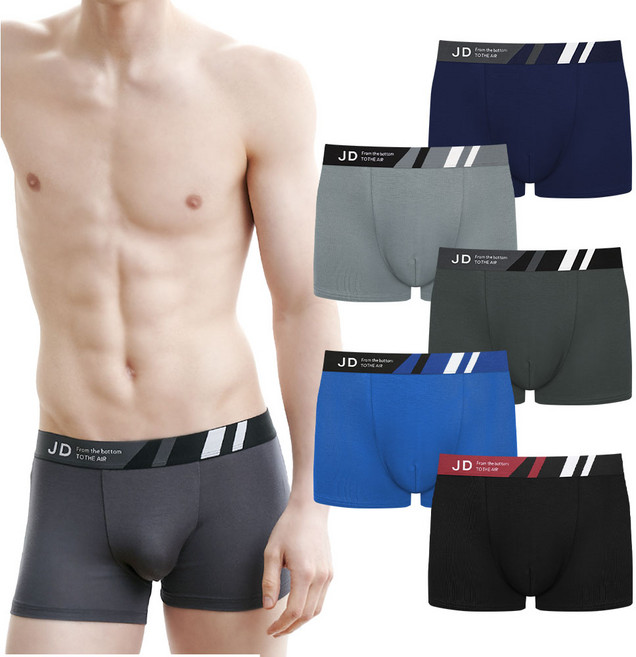 제임스딘 남성용 부드러운 드로즈 팬티 5종 세트