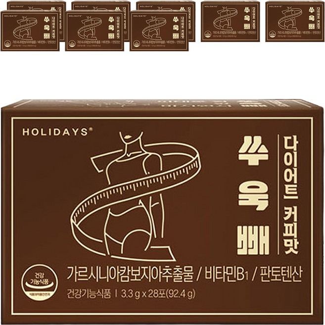 홀리데이즈 쑤욱빼 다이어트 커피맛 28포, 92.4g, 9개