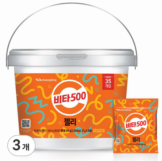 Kwangdong Vita500 果凍 35入, 945g, 3個