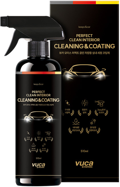 뷰카 모터스 퍼펙트 클린 차량용 실내 세정 코팅제, 510ml, 1개