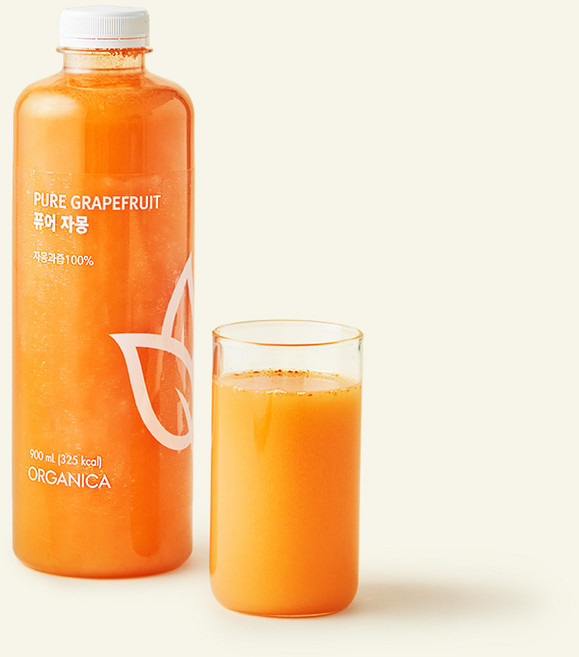 저스트주스 올가니카 퓨어 자몽 주스, 900ml, 1병