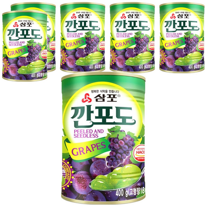 삼포 깐포도, 400g, 6개