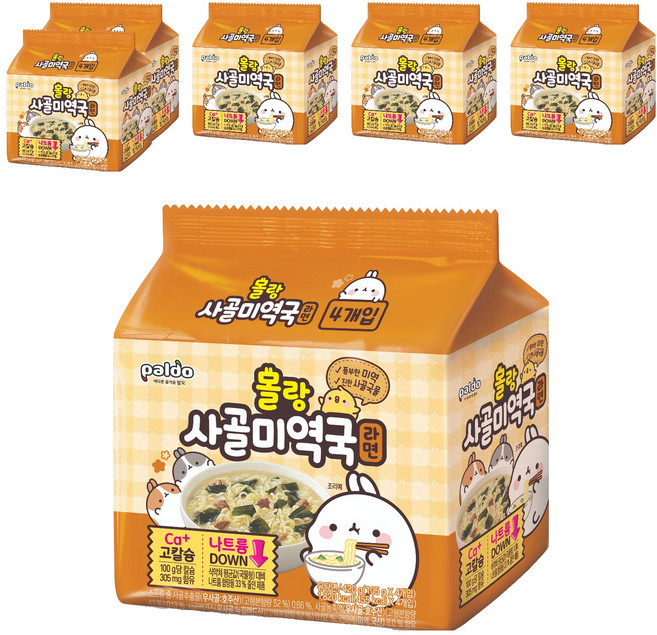 팔도 몰랑 사골미역국 라면 105g, 24개