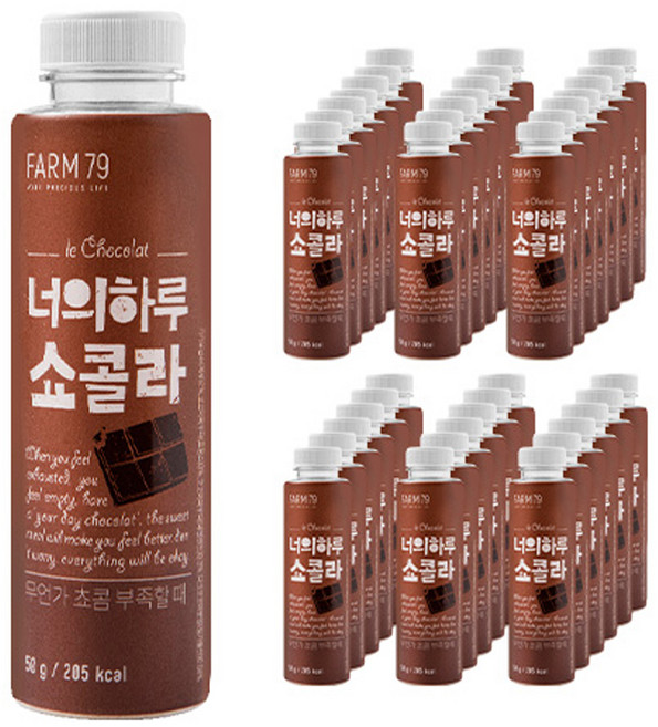 팜79 너의하루 쇼콜라 선식가루, 50g, 40개