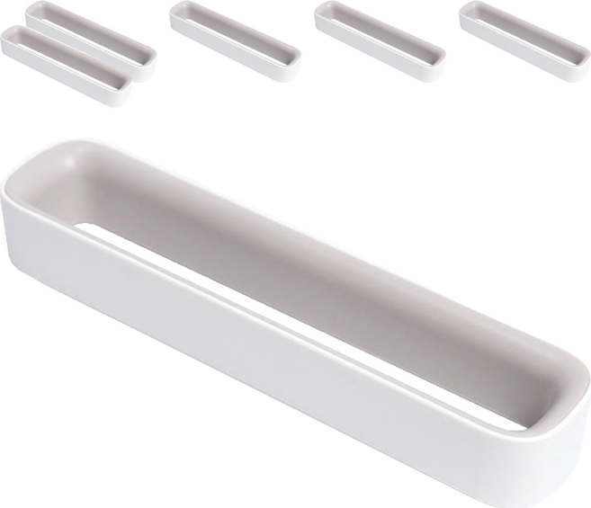 리빙홈디테일 홈 접착식 슬리퍼 걸이 거치대, 화이트, 6개