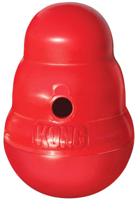 KONG Wobbler 狗狗慢食不倒翁玩具 小號, 1個, 紅色