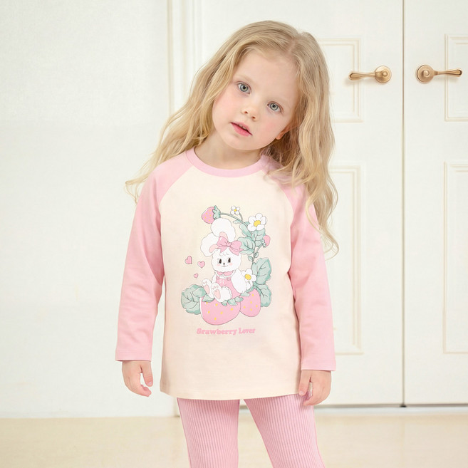 mollimelli 草莓兔拉克蘭T恤