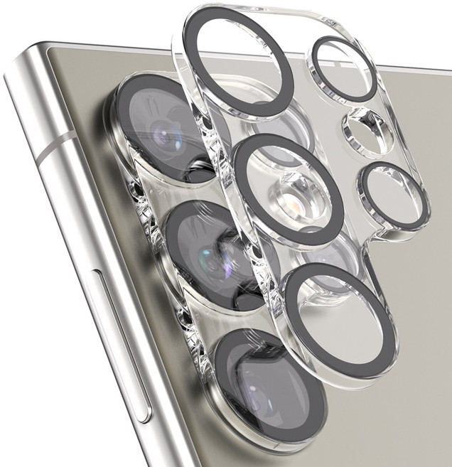 누아트 빛번짐 차단 후면 카메라 렌즈 강화유리 보호필름, 2개