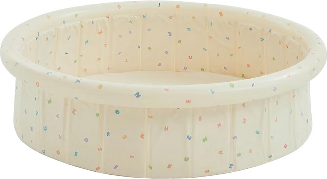 LUV 朵朵雲 可充氣折疊便攜遊戲水池 3kg, 白色, 1個