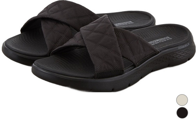 SKECHERS 女款 GOwalk Flex 涼鞋 SP0WSCGM35, BLACK, 240