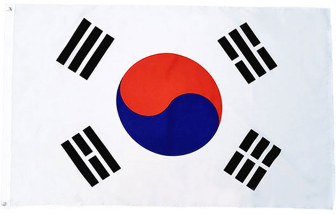 더자카 게양용 태극기 8호, 화이트, 1개