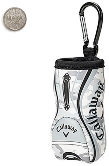 캘러웨이 GB 모티브 볼 케이스 + 마야볼마커, 1세트, 카모(볼케이스)