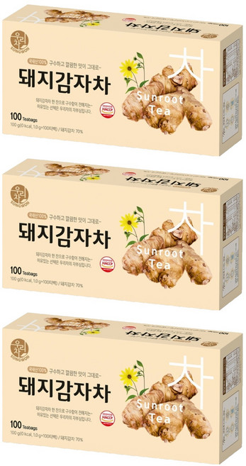 SONGWON 菊芋茶, 1g, 100入, 3個