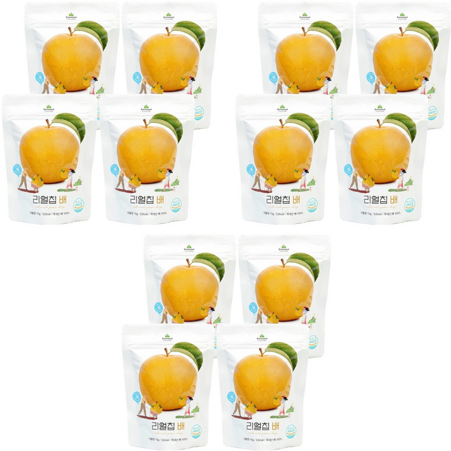 산마을 리얼칩 배, 15g, 12개