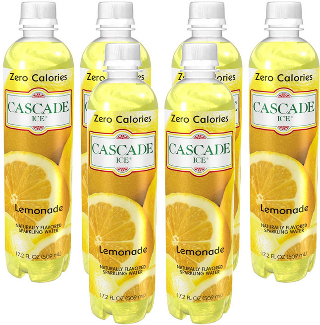 캐스케이드 스파클링 레모네이드, 509ml, 6개