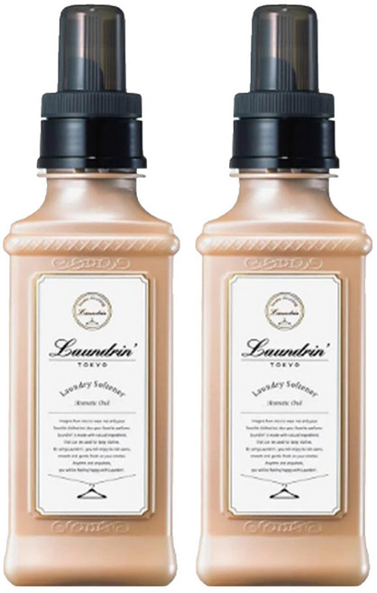 란도린 섬유유연제 아로마틱 우드 본품, 600ml, 2개