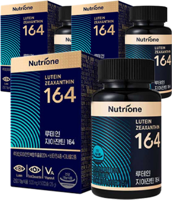 뉴트리원 루테인 지아잔틴 164, 50정, 25g, 3개