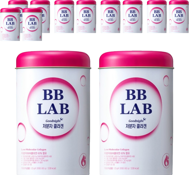 BB LAB 科研 晚安低分子膠原蛋白粉禮盒組, 60回, 6組