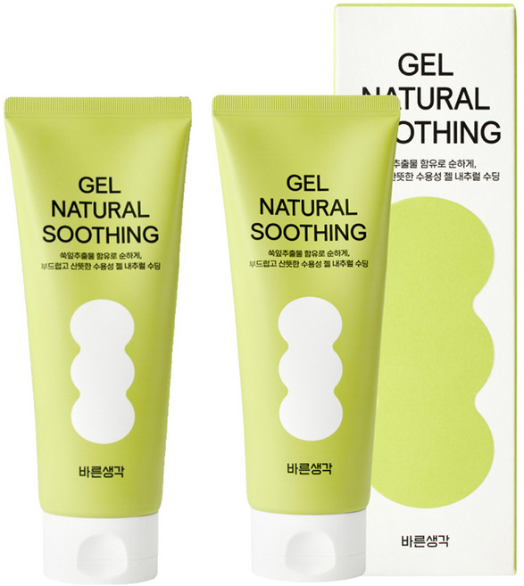 바른생각 내추럴 수딩 마사지 젤, 150ml, 2개