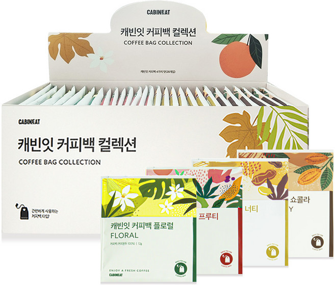 레츠프레소 캐빈잇 커피백 컬렉션 세트, 12g, 28개입, 1개