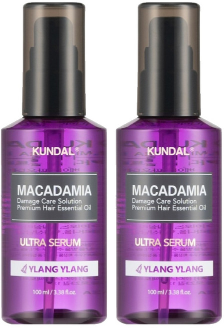 쿤달 울트라 세럼 헤어 에센스 일랑일랑향, 100ml, 2개
