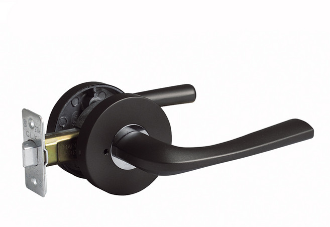 엠프라이스 비트 503링 방문손잡이 버튼형 연한블랙, 1개