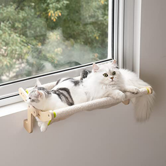 카무라라 고양이 창틀해먹, 화이트양모, 1개