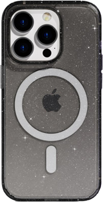 JTLEGEND Glitter Mag 手機殼 雙料 防摔殼 iPhone 15 ProMax MagSafe 透黑色