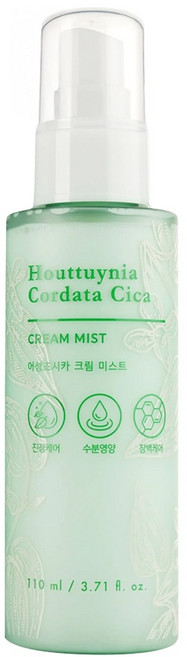 TONYMOLY 韓國原廠直供 魚腥草積雪草水潤乳霜噴霧, 1瓶, 110ml