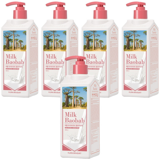 밀크바오밥 트리트먼트 플로라부케, 500ml, 5개
