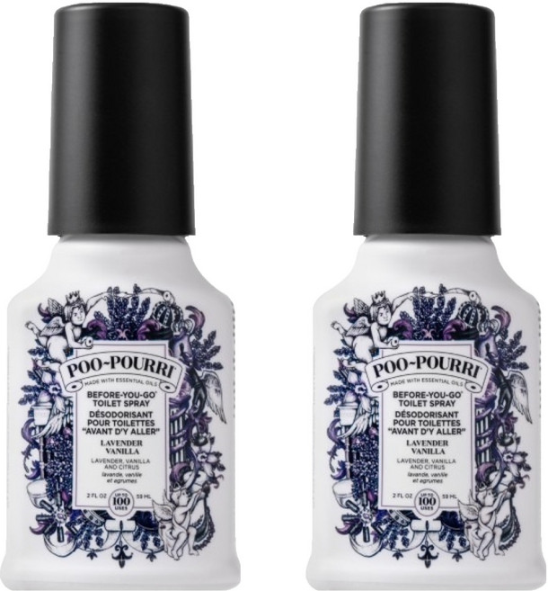 푸리 화장실탈취제 본품, 59ml, 2개, 라벤더바닐라