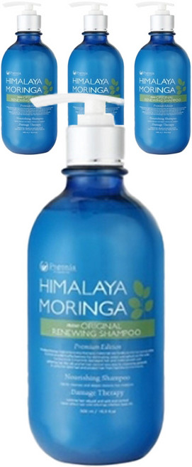 포고니아 히말라야 모링가 리뉴잉 샴푸, 4개, 500ml