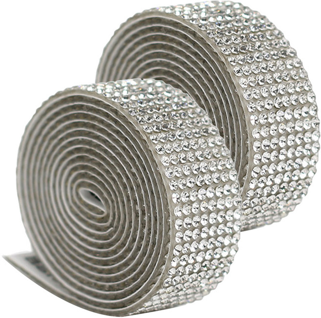 모나코올리브 DIY 큐빅 스티커 롤 8줄, 화이트, 2개