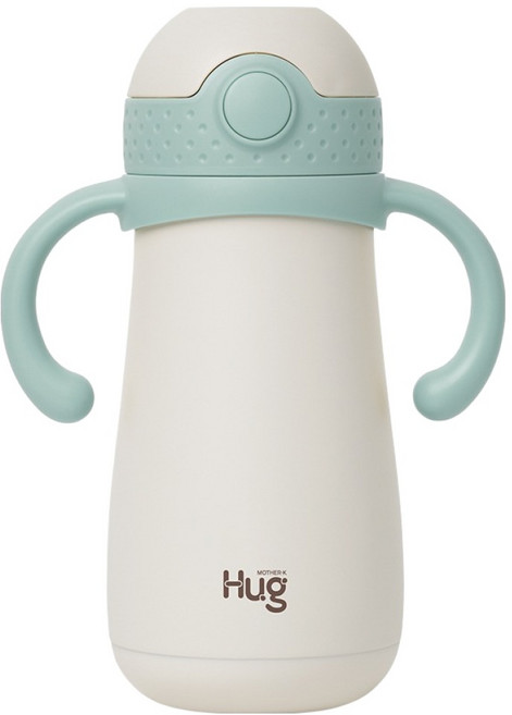 마더케이 허그 스테인리스 빨대컵, 350ml, 1개, 민트